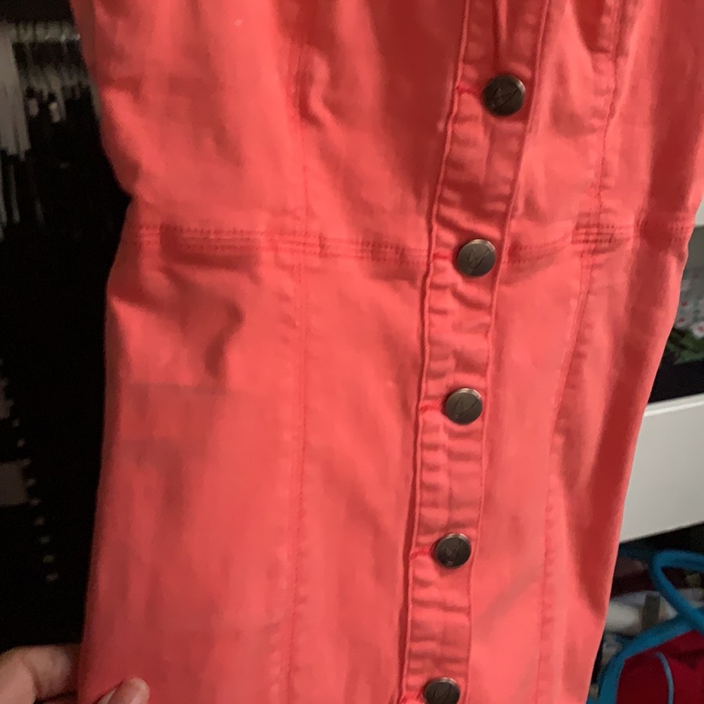 MP|D Dungaree Overall Dress S Button Front Sheath - Picture 8 of 10